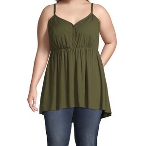Green Babydoll Tank (Size 3X)